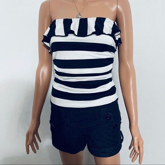 Jolt Strapless Romper Sz M - Picture 2 of 8